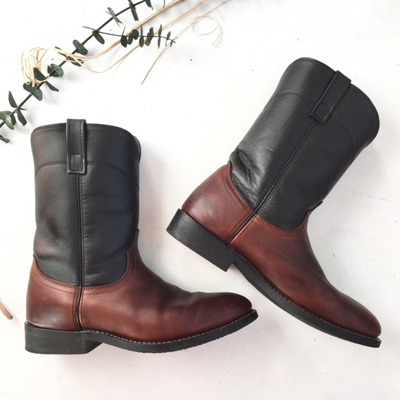 Laredo Other - Laredo black and brown leather boots size 10 E